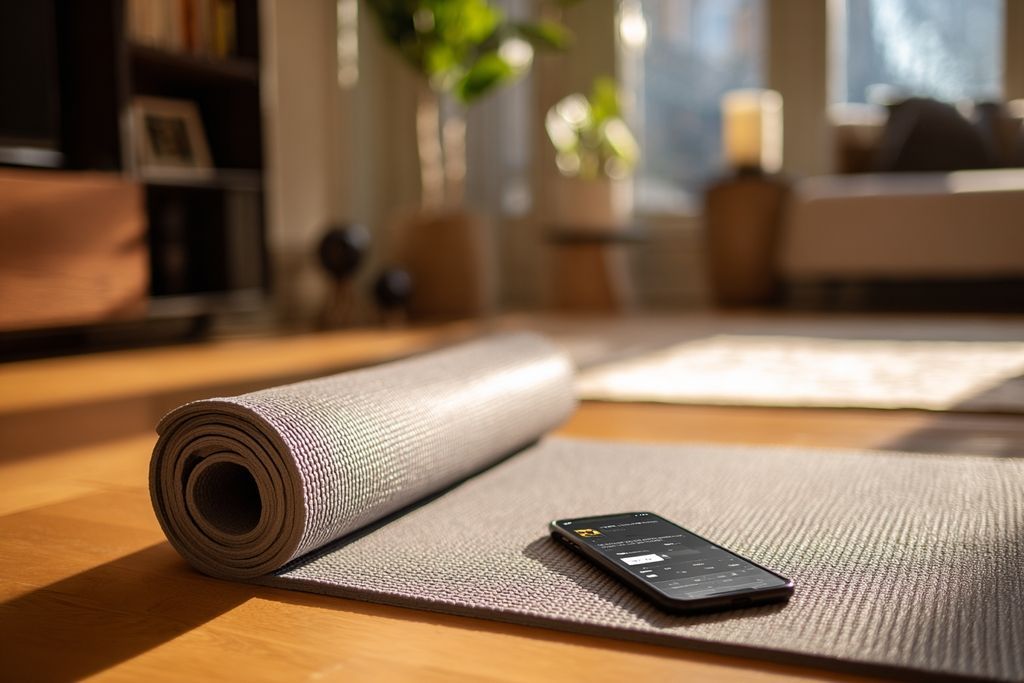 Application pilates pour la posture la relaxation et le renforcement du corps à domicile