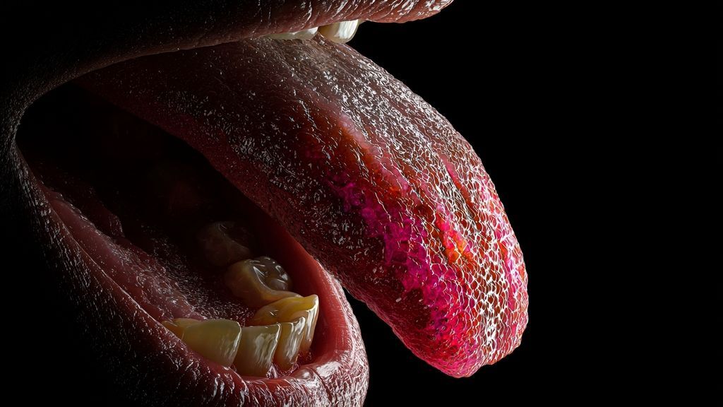 Quels symptômes peuvent accompagner un bouton rouge sur la langue